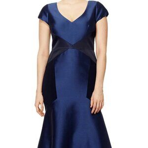 Theia Blue Moon Satin Gown Size 8